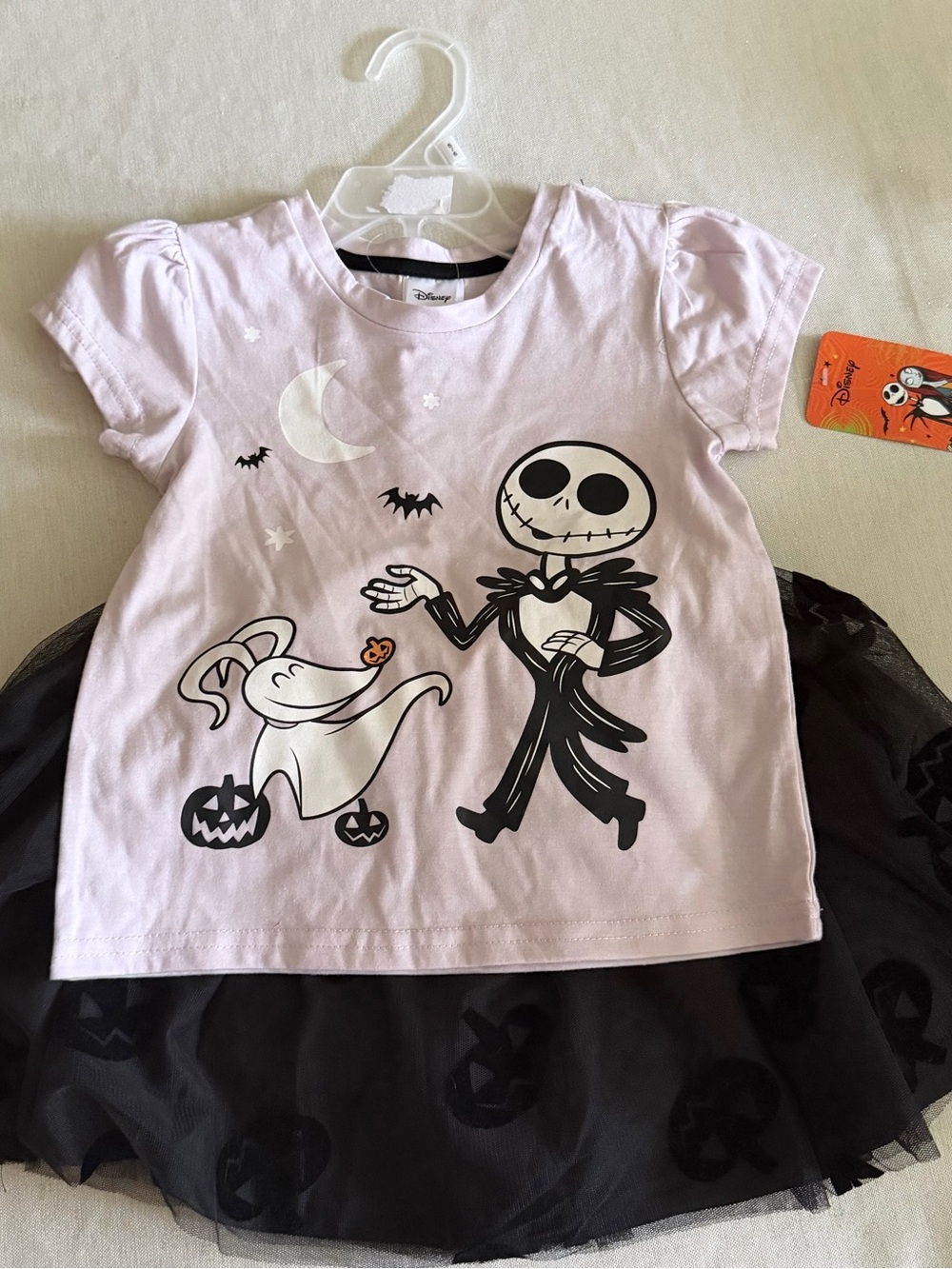 Disney Pink Jack Skellington Tulle Halloween Dress
